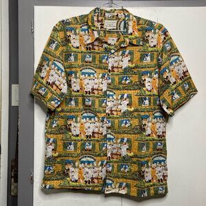 Reyn Spooner x Guy Buffet Hawaiian Shirt Mens XL Chefs Ecole de Cuisine Paris